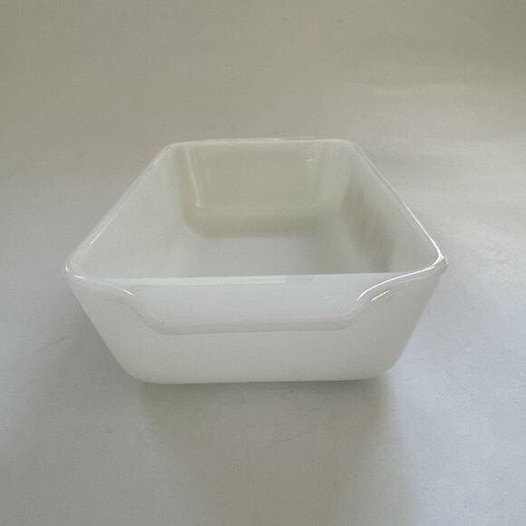 Vintage Anchor Hocking Milk Glass Loaf Pan 441 Harvest Vegetable Casserole Dish - Picture 3 of 13